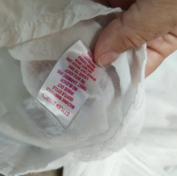 Panhandle Slim white with decorative stitches white pearl snap shirt Size L - Picture 8 of 16